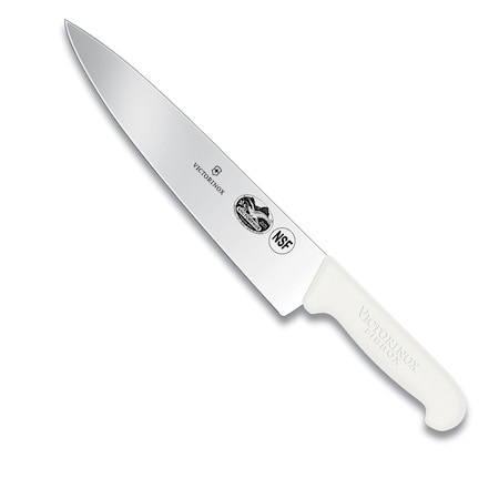 Swiss Army Brands 5200725 Kitchen Fibrox Pro - Haccp White Chef'S - Straight, 10In Blade, 20.25In Width At Handle VIC-5.2007.25-X2